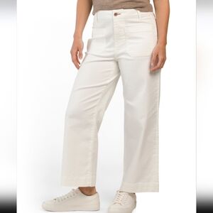 Frye White Wide-Leg Denim Jeans NWT